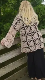 Bohemian gehaakt vest - Afbeelding 2